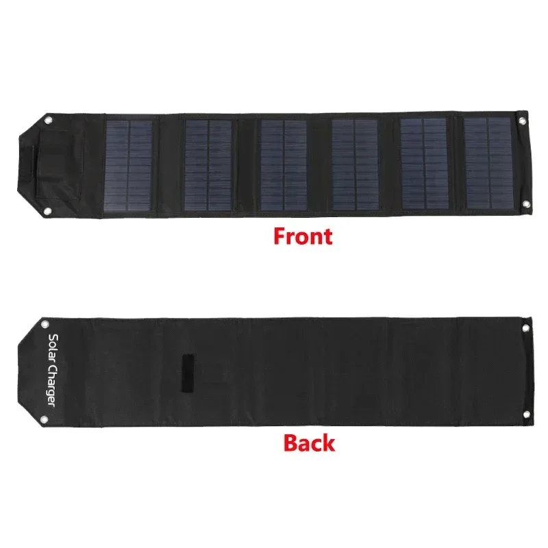 60W 80W 100W Foldable Solar Panel 5V USB Portable Folding Bag Battery Charger for Phone Outdoor Camping Waterproof Power Bank