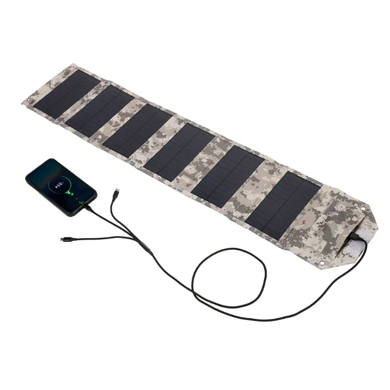 60W 80W 100W Foldable Solar Panel 5V USB Portable Folding Bag Battery Charger for Phone Outdoor Camping Waterproof Power Bank