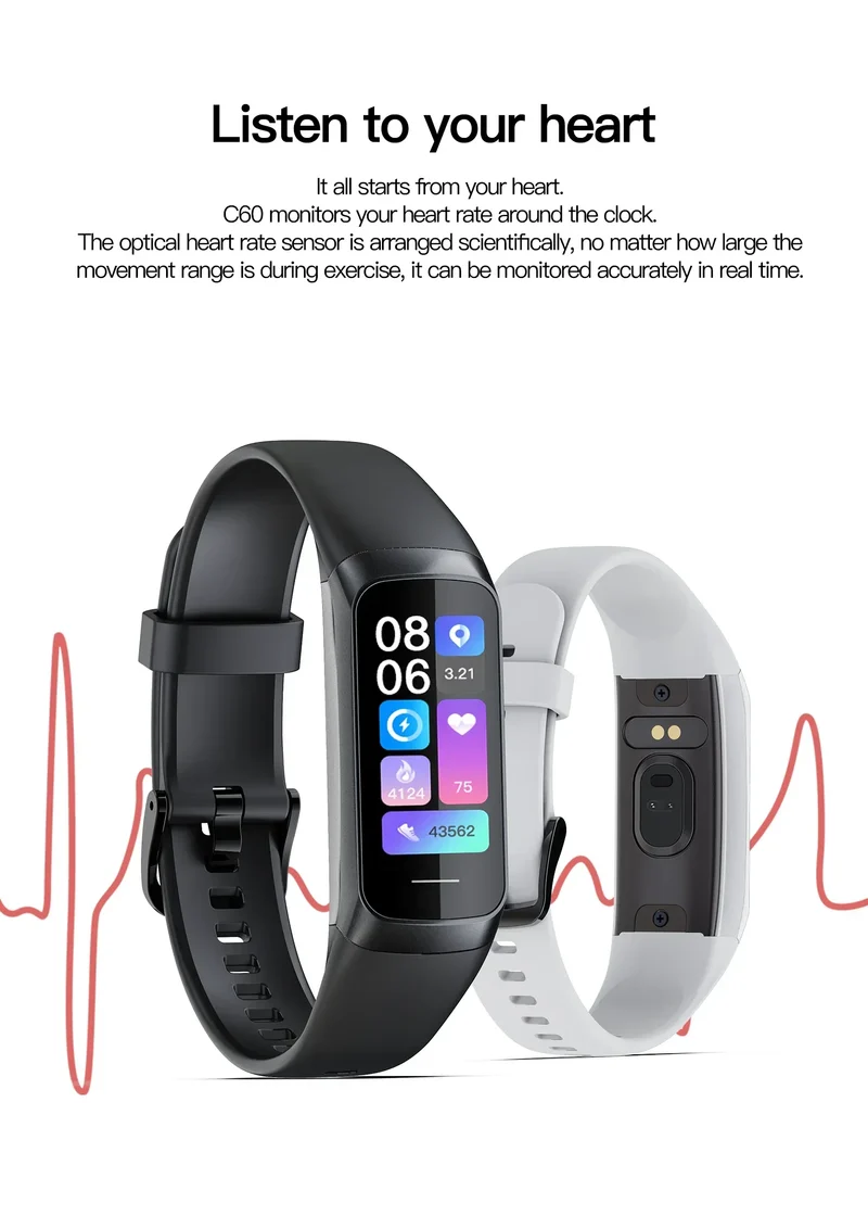 LIGE Amoled Smart Watch Men 2024 Smart Band Women Heart Rate Blood Smartwartch Waterproof Smart Bracelet Sport Fitness Tracker