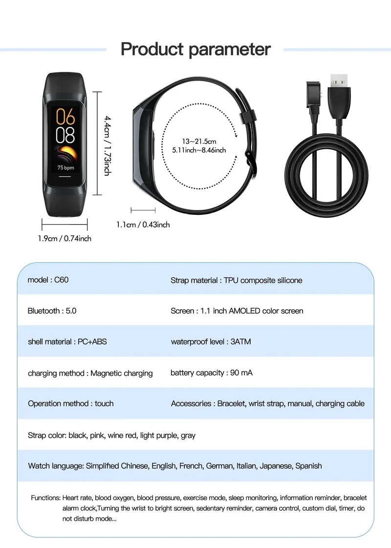 LIGE Amoled Smart Watch Men 2024 Smart Band Women Heart Rate Blood Smartwartch Waterproof Smart Bracelet Sport Fitness Tracker