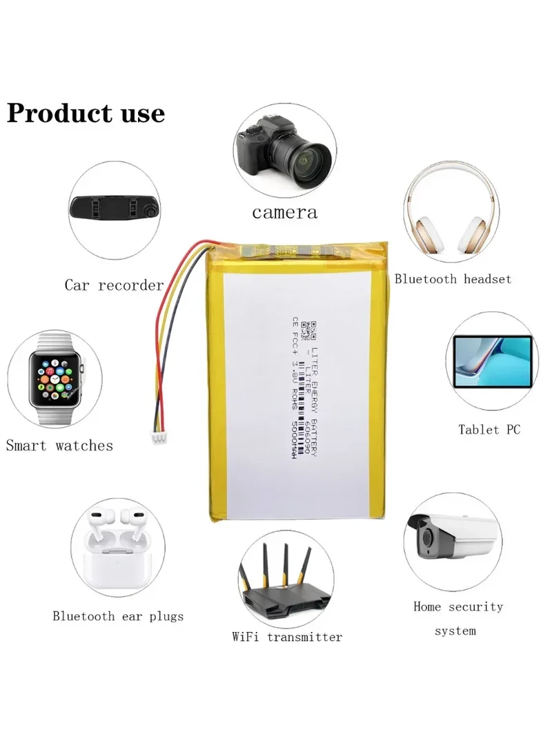 Replace 3.8V 606090 5000mAh Lipo Battery For anbernic RG505 Game machine Open source handheld console