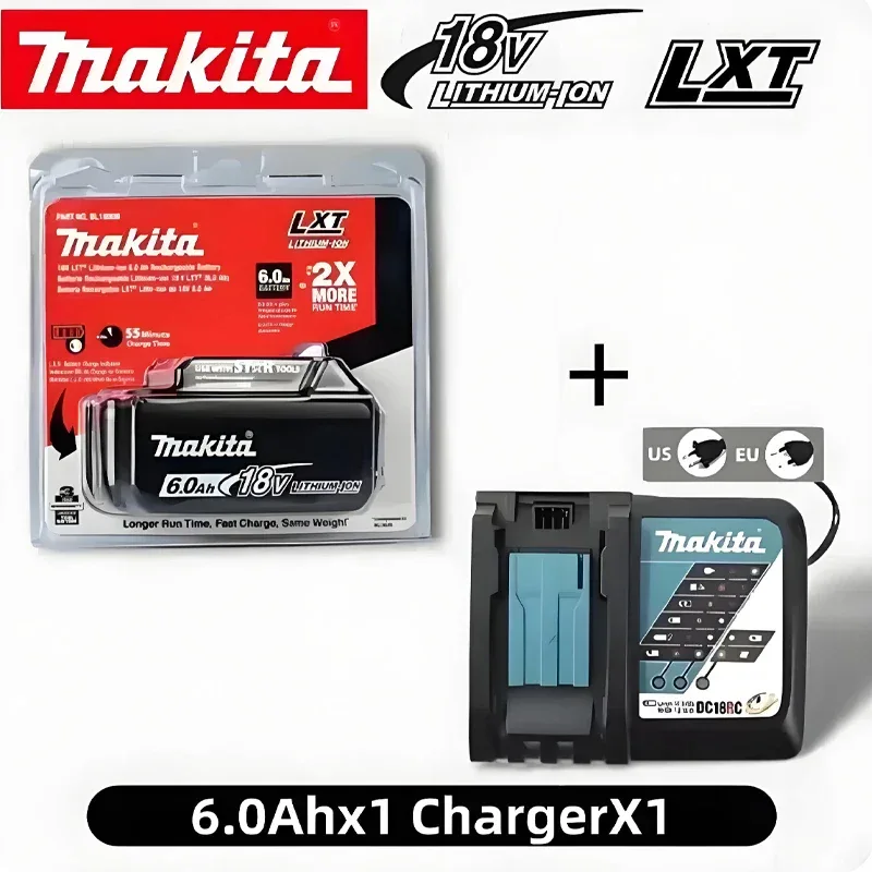 Makita 18V battery for Makita 18V power tools The 18V Makita BL1860B rechargeable battery can replace BL1850B LXT400
