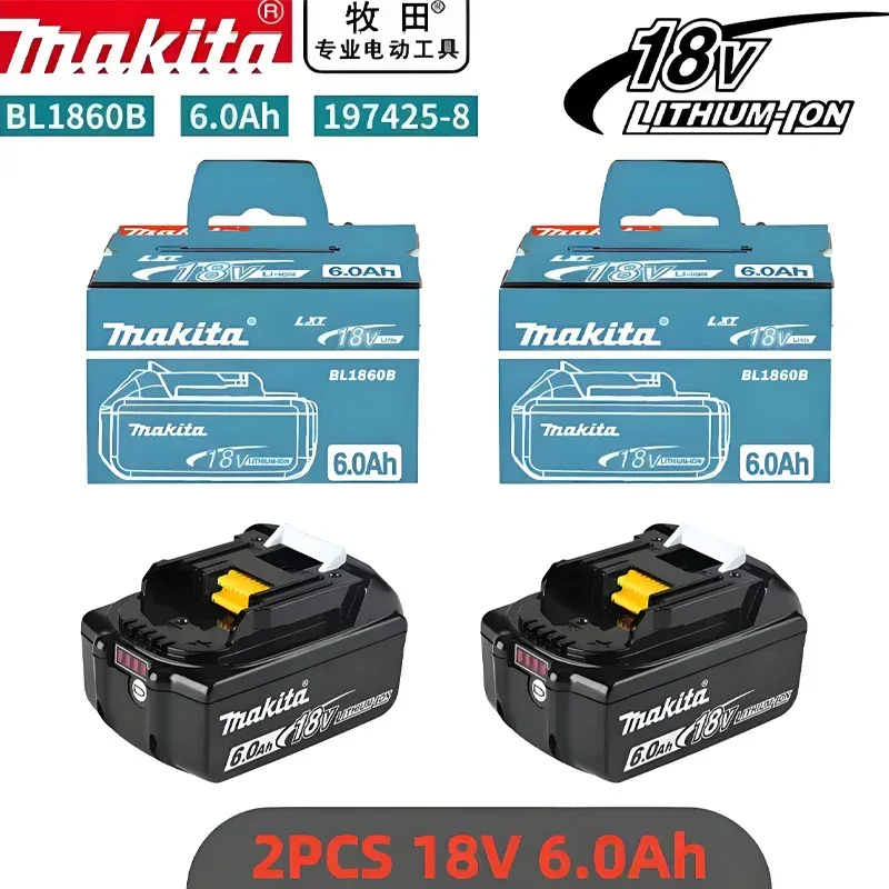 Authentic Makita 18v 6000mAh Battery BL1850 BL1880 BL1860B LXT400 Electric Tool Makita 18v Battery Rechargeable Lithium ion