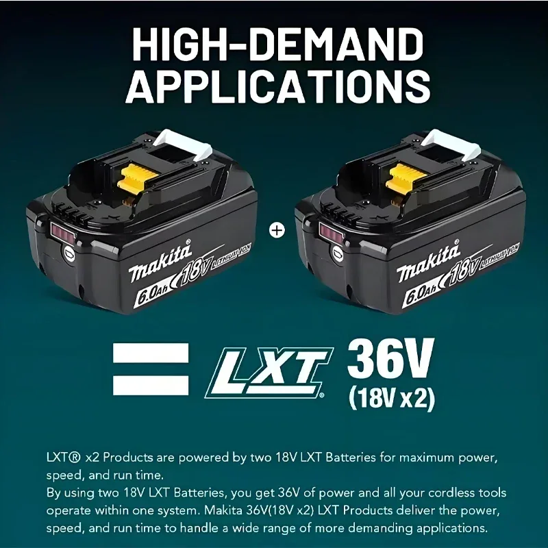 Authentic Makita 18v 6000mAh Battery BL1850 BL1880 BL1860B LXT400 Electric Tool Makita 18v Battery Rechargeable Lithium ion