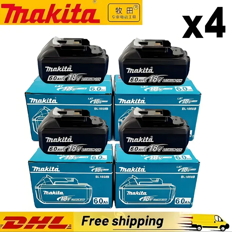 Authentic Makita 18v 6000mAh Battery BL1850 BL1880 BL1860B LXT400 Electric Tool Makita 18v Battery Rechargeable Lithium ion