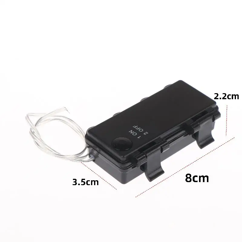 1Pcs 2 Sections AA Battery Holder 3V No.5 Waterproof And Dustproof Battery Cartridge With ON-OFF DIY Accessories