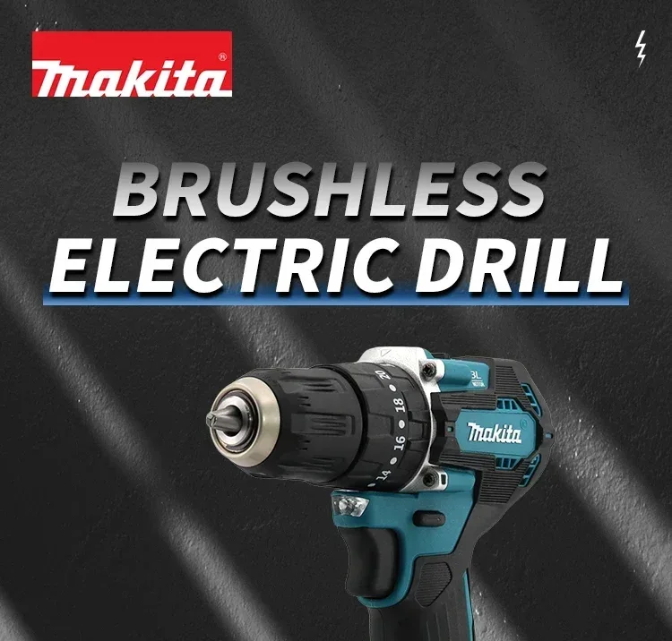 Makita DDF487 18V 10mm Brushless Cordless Drill Driver, Original 2-in-1 Drill & Screwdriver Tool (Batteries Not Included)