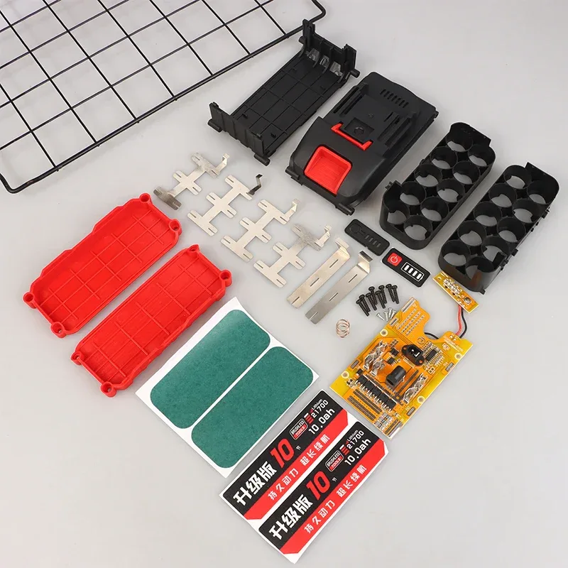 21700 Li Battery Case With Circuit Board For DIY Shell Box With BMS PCB Board Charging Protection Can Install 10/15 Batteries