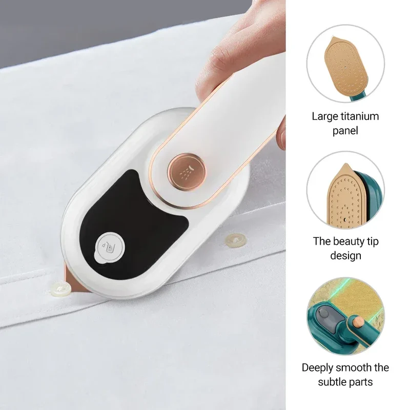 Portable Garment Steamer Rotating Steam Iron Mini Handheld Home Travelling For Clothes Ironing Wet & Dry Ironing Machine