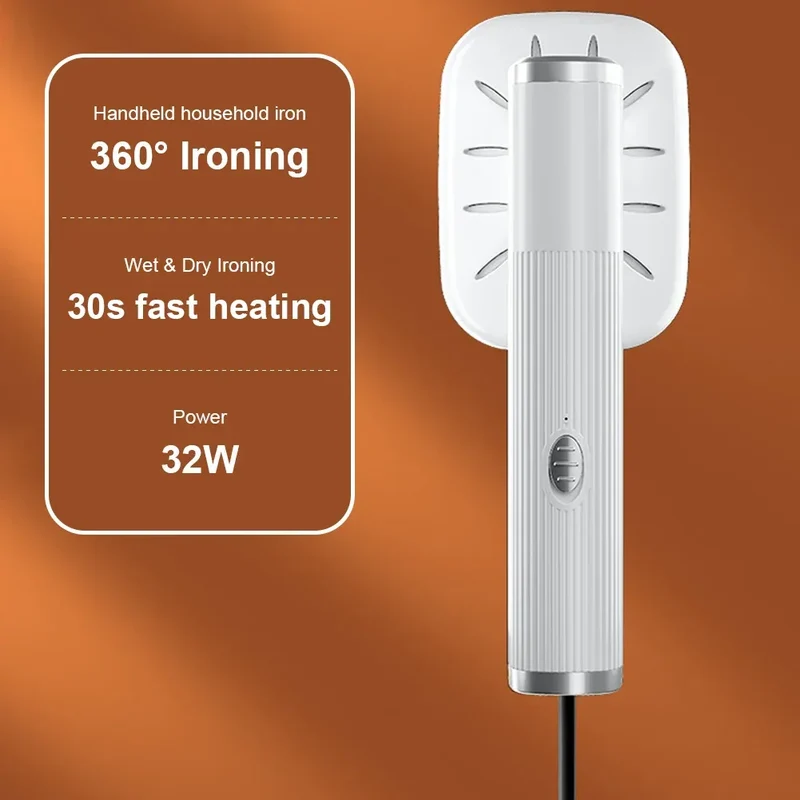 Portable Handheld Ironing Machine Household Mini Steam Electric Iron Small Hanging Ironing Machine for Fabric Clothes Ironing