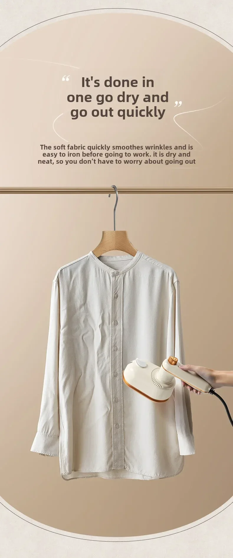Portable Ironing Machine Handheld Steam Iron Flat and Hang Ironing 2 in 1 Heat Press Clothing Iron Machine Household Steam Iron