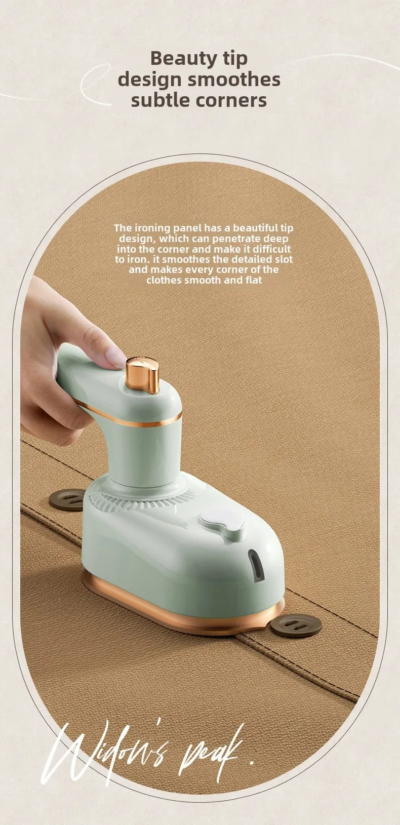 Portable Ironing Machine Handheld Steam Iron Flat and Hang Ironing 2 in 1 Heat Press Clothing Iron Machine Household Steam Iron