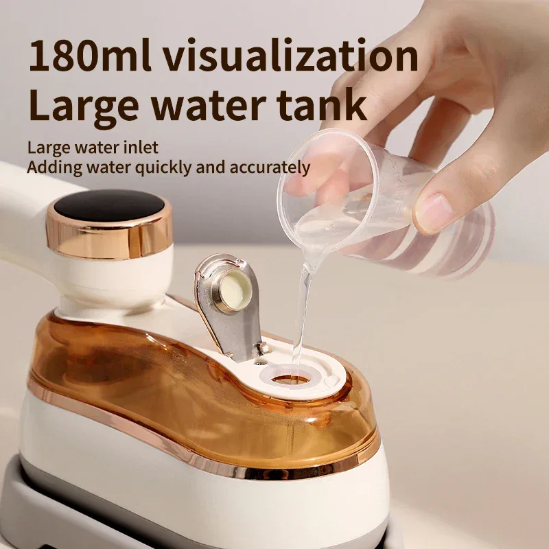 1200W Portable Handheld Steam Iron High Power Three-speed Garment Steamer Touch Screen Rotary Electric Iron Travel Steam Iron
