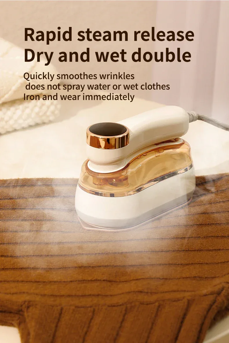 High Power Handheld Steam Iron 1200W Household Three-speed Garment Steamer Portable Travel Electric Iron