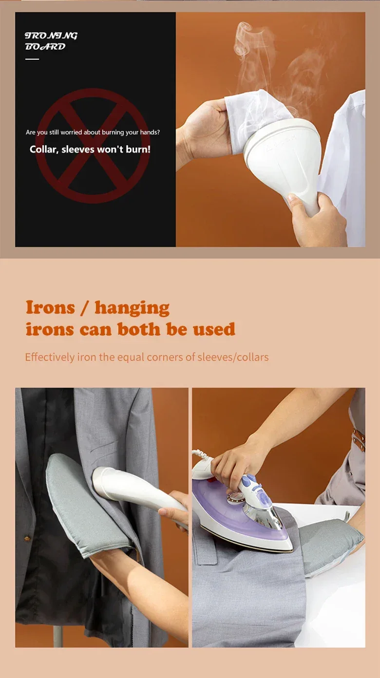 1Pc Fabric Handheld Ironing Board Ironing Board Small Home Ironing Gloves Anti Ironing Household Insulated Handheld Ironing Tray