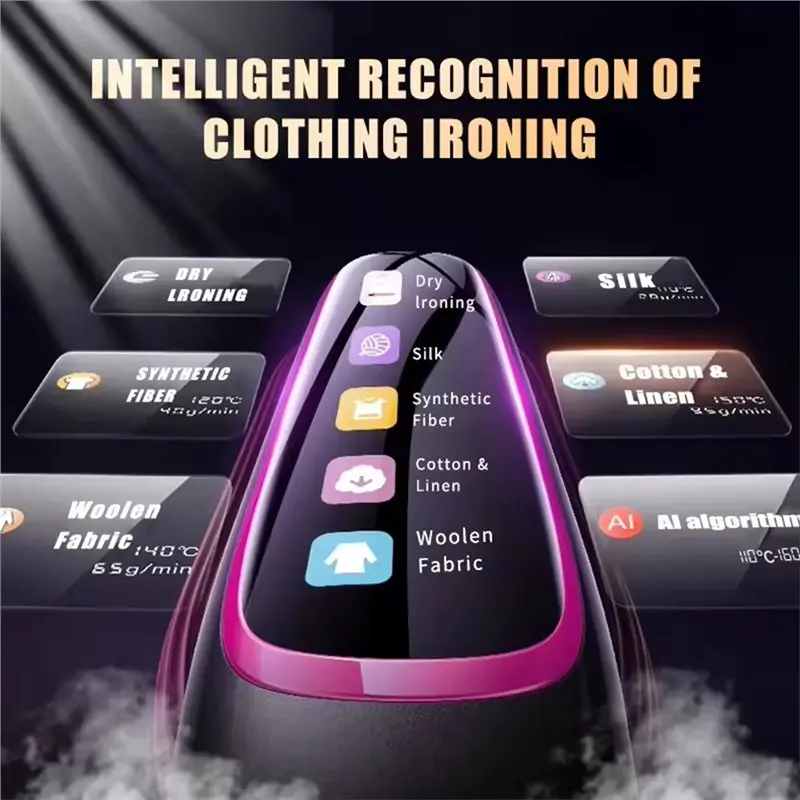 A74G-Garment Steamer EU Plug Handheld Steam Iron Portable Mini For Clothes Fast Heating Travel Garment Fabric Press Machine