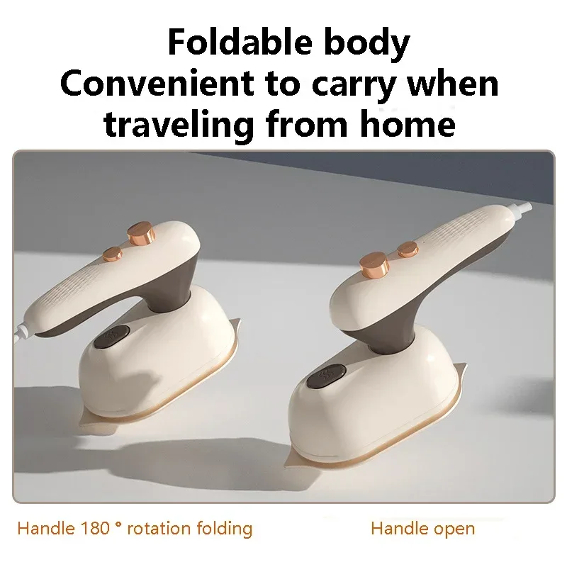 Mini Electric Iron Household Handheld Steam Iron Foldable Wet Dry Ironing Machine Portable Travel Fast Heating Handheld Iron
