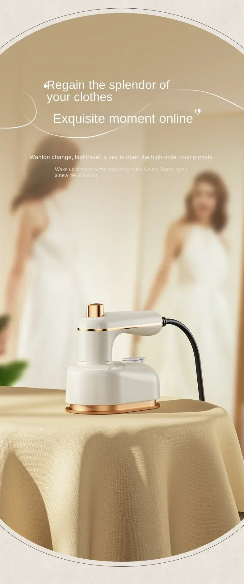 Mini Garment Steamer Steam Iron Handheld Portable Home Travelling For Clothes Ironing Wet Dry Ironing Machine 220V/110V