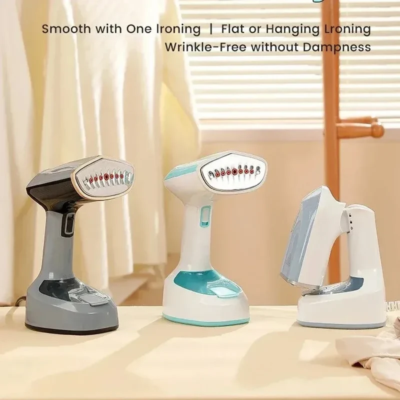 1500W Foldable Electric Fabric Steamer Fast-Heat Handheld Steam Iron for Home Travel Garment Care