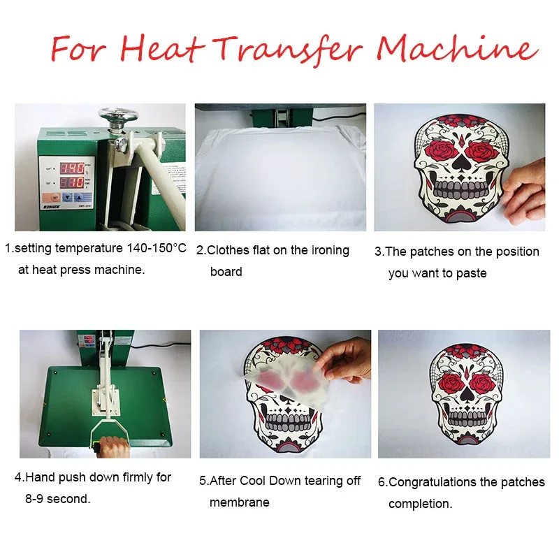 Color Fluid Painting Ironing Sticker Clothes DTF Fashion T-shirt Hoodie DIY Jacket Patch Hot Paste Paper