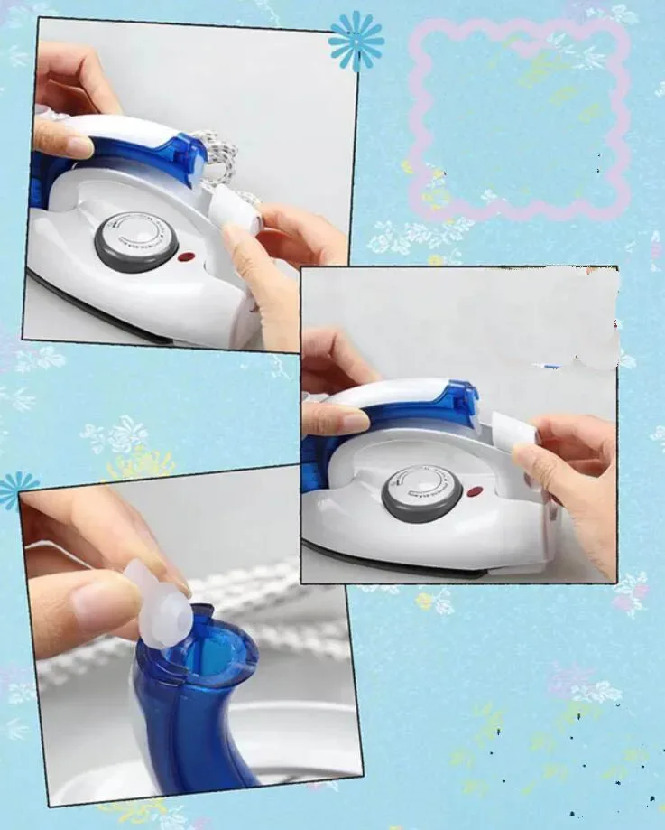 travel helper portable mini electric iron travel steamer iron 3 shifts business gift flat handle convenient ironer