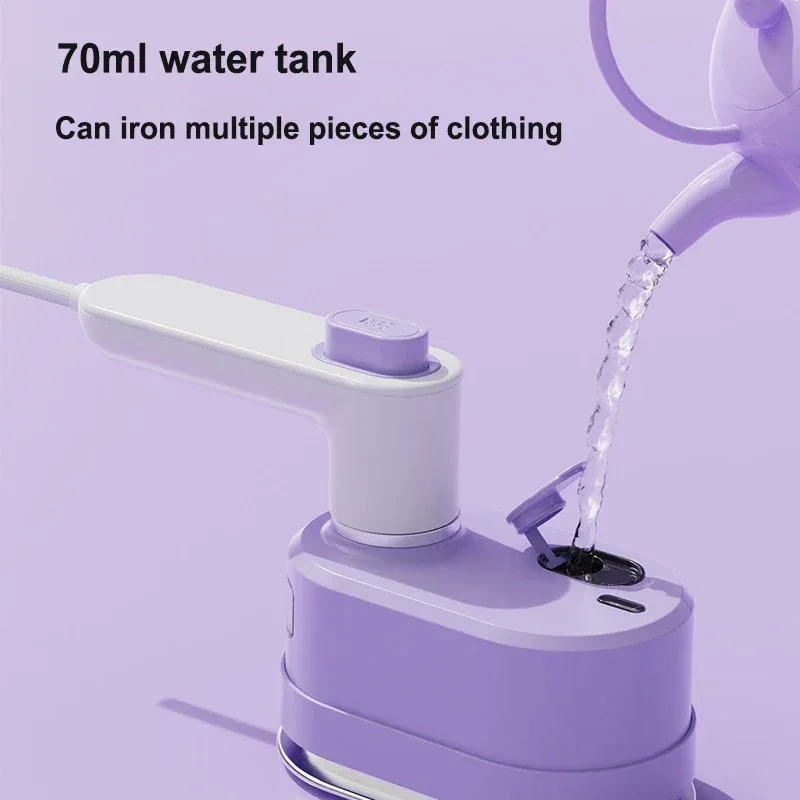 Portable Foldable Steam Iron 1000W Household Travel Dry and Wet Dual Mode Electric Iron Sterilizing Steam Clothing Cleaner