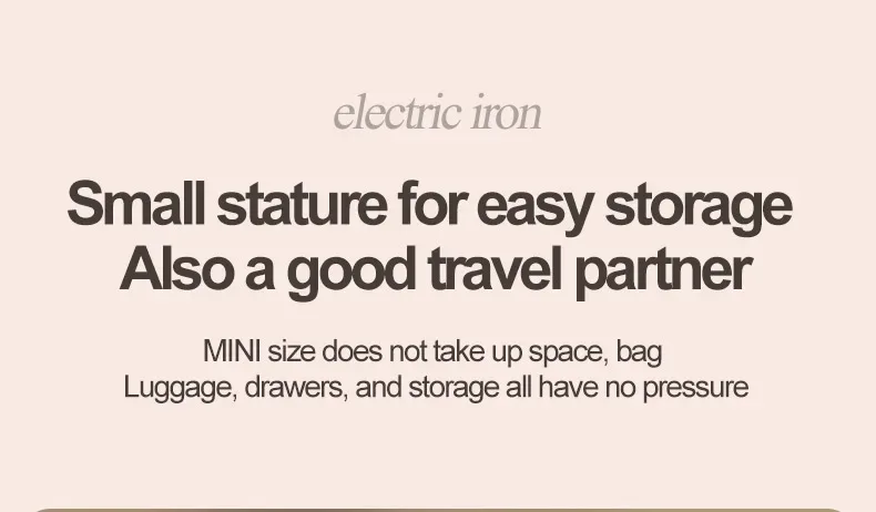 Multi functional handheld iron USB mini hanging iron fast heating travel with handle home clothing fabric ironing machine