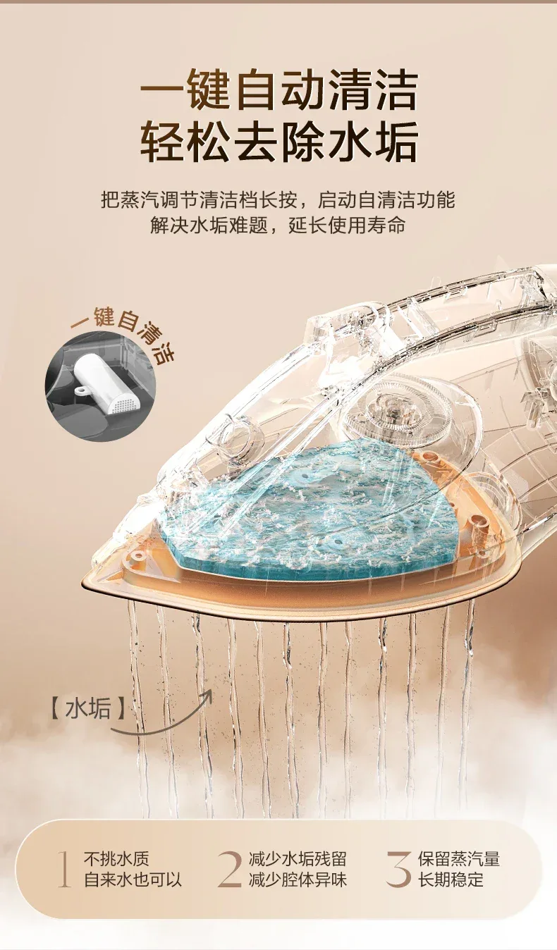Handheld Portable Steam Iron Compact for Home Use Dry And Wet Ironing Clothes Smoothing Machine