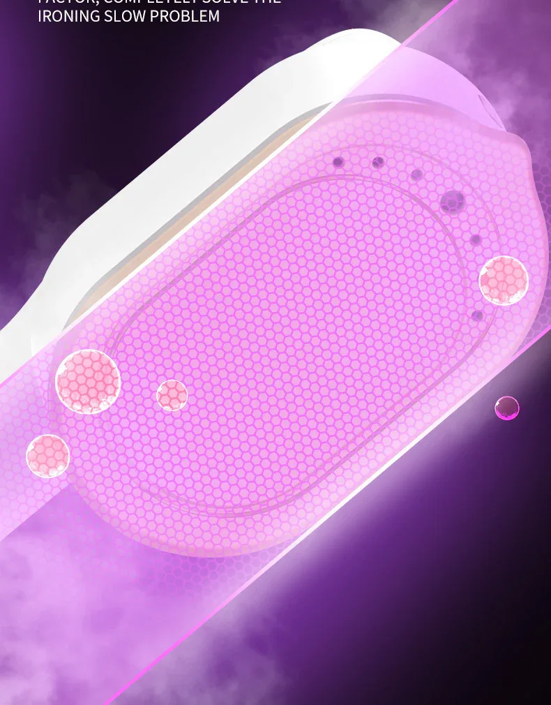 New LED Digital Display Smart Steam Iron Portable Folding Handheld Hanging Ironing Machine 1000W Home Ironing Machine