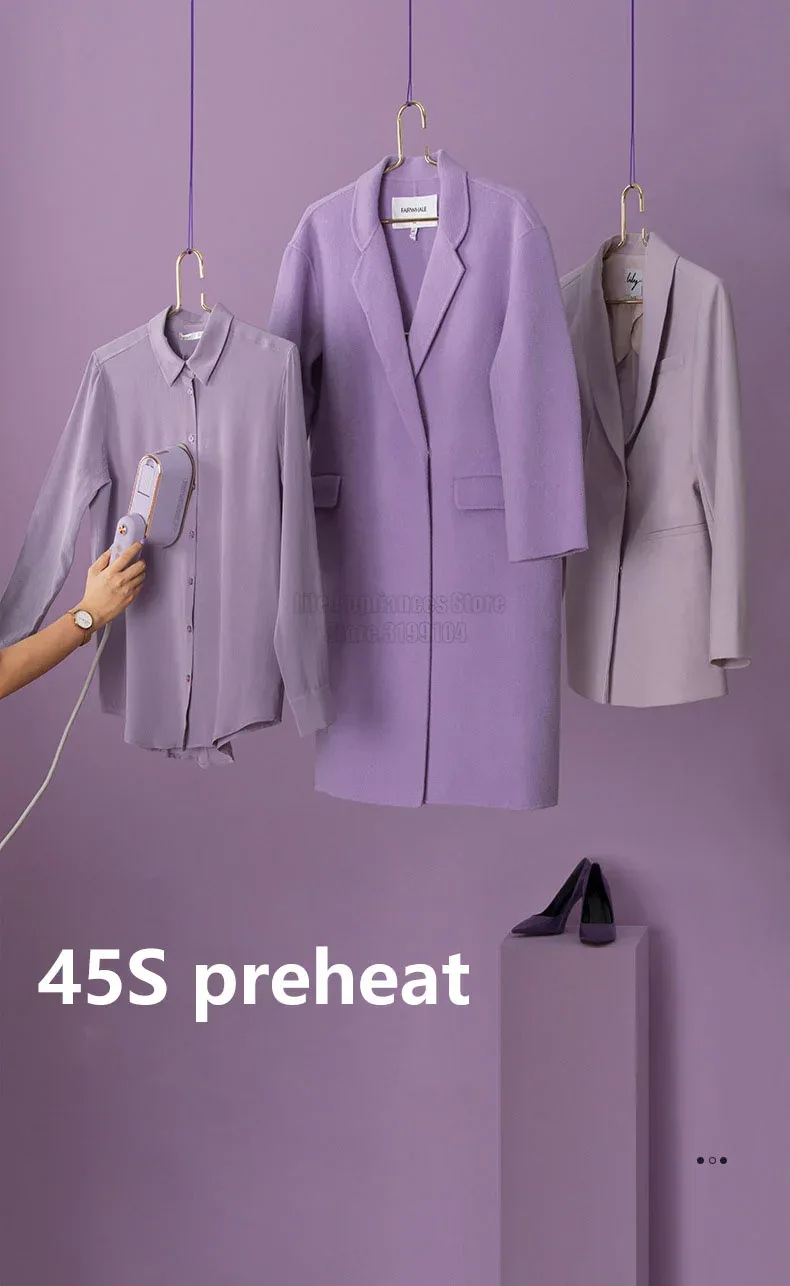 DAEWOO Portable Steam Iron Mini Electric Garment Steamer Clothes Hanging Machine For Travel Business Trip HI-029