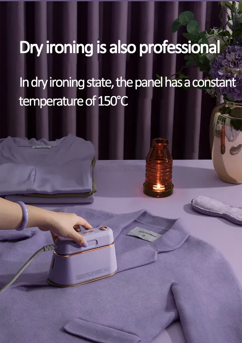 DAEWOO Portable Steam Iron Mini Electric Garment Steamer Clothes Hanging Machine For Travel Business Trip HI-029