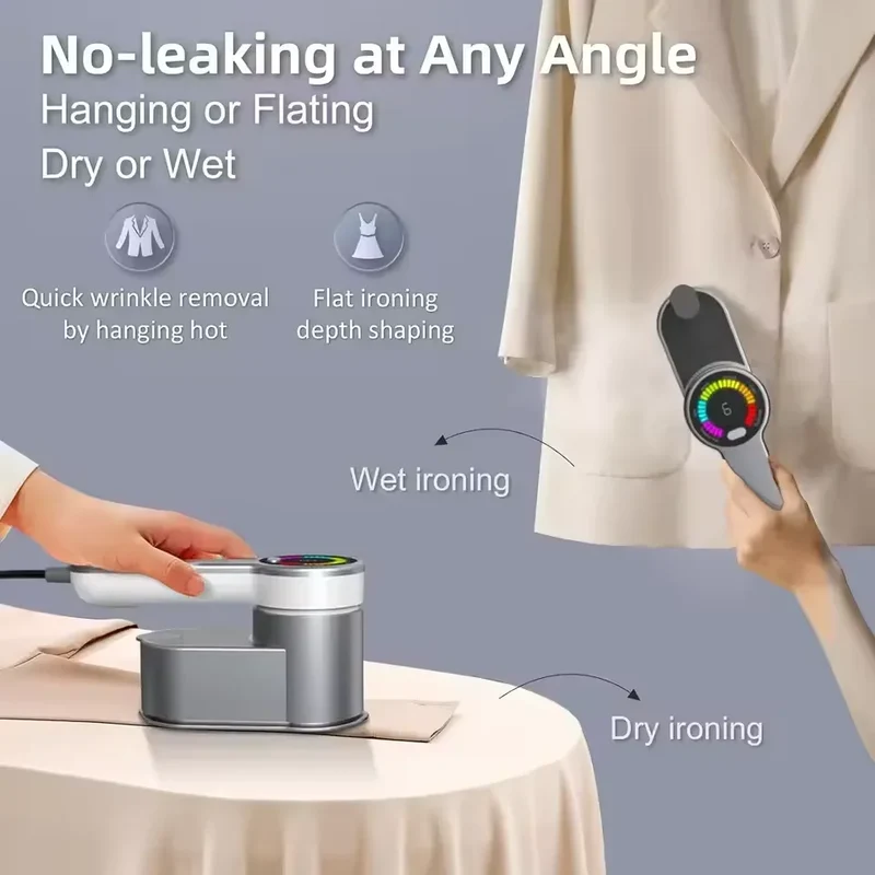 Intelligent Steam Ironing Machine Portable Travel Steamers for Clothes LCD Diplay Screenc Mini Handheld Garment Iron Steamer