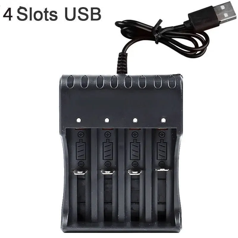 1 / 2 / 4 Slots 18650 Lithium Battery Charger for 18650 Charging 3.7 / 4.2 V Rechargeable Multi-Slot Battery Charger