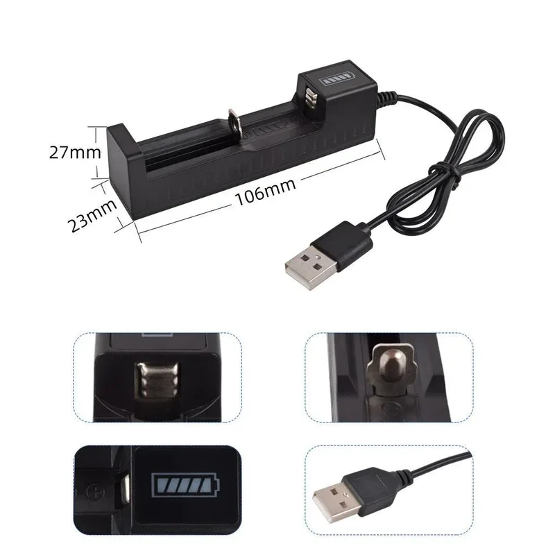 1 / 2 / 4 Slots 18650 Lithium Battery Charger for 18650 Charging 3.7 / 4.2 V Rechargeable Multi-Slot Battery Charger