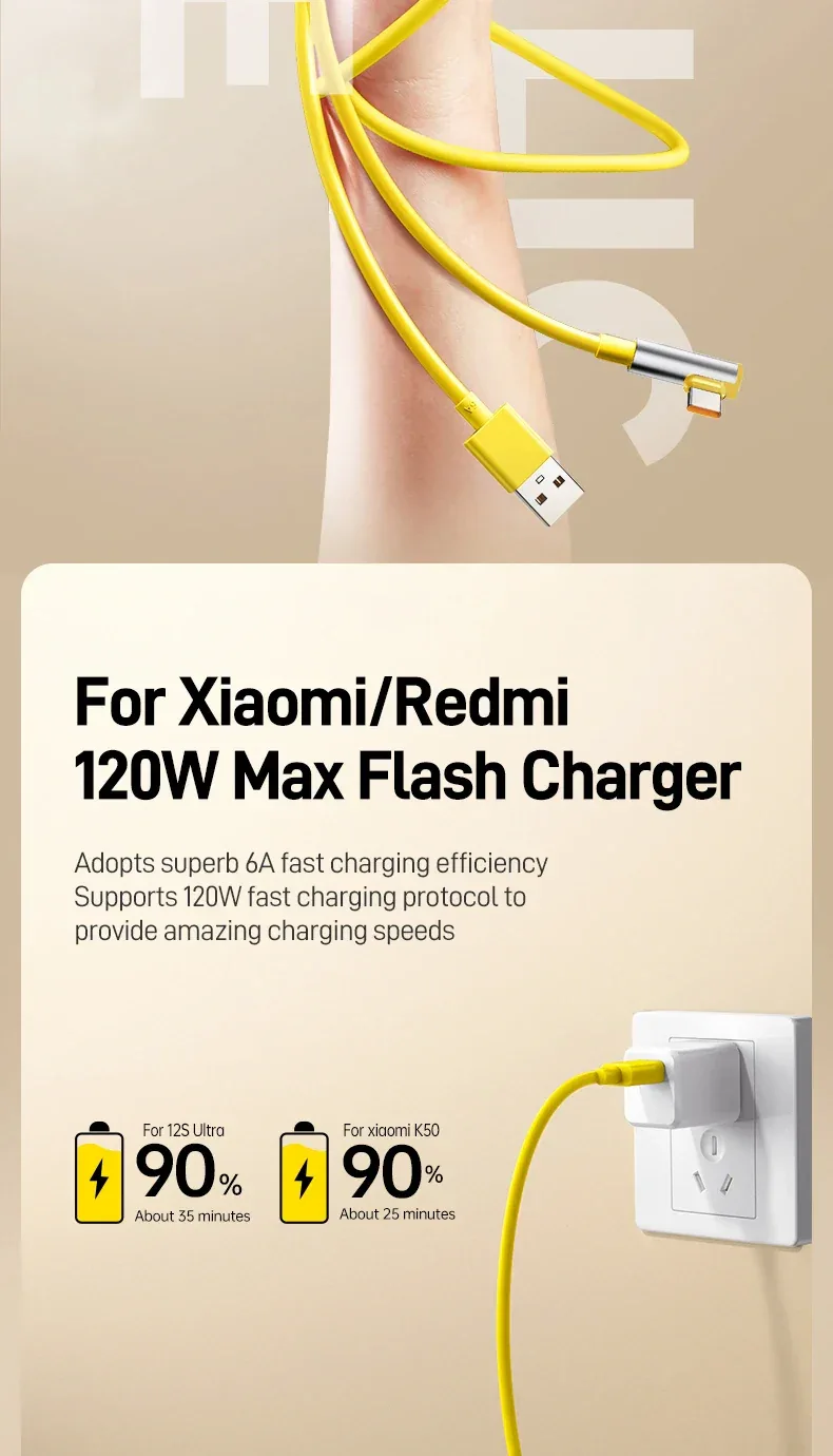 67W USB Fast Charger For Xiaomi 14 13 12 11 Pro Ultra Lite USB A To Type C Quick Charging Phone Data Cable For Redmi Note 13 12