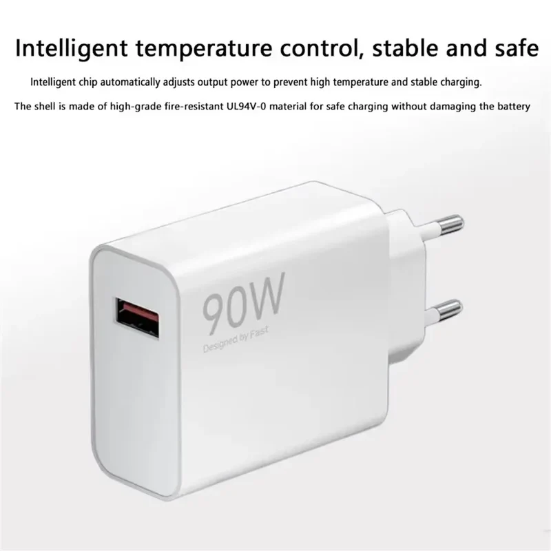 90W Fast Charger For Universal USB Charging Power Adapter USB To Type C Quick Charging Cable Accessories Wall USB Charger