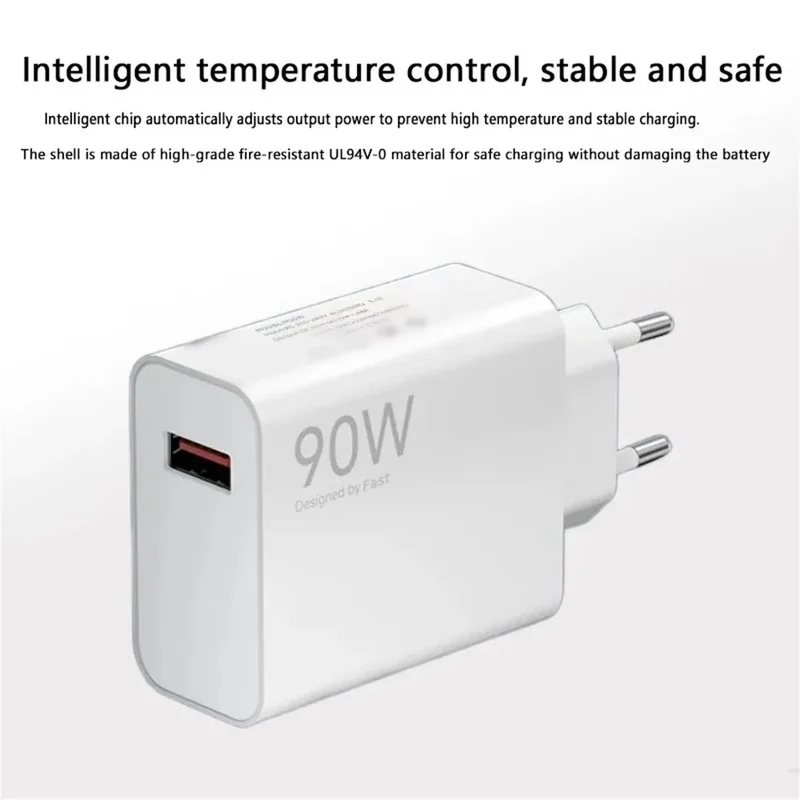 90W Fast Charger For Universal USB Charging Power Adapter USB To Type C Quick Charging Cable Accessories Wall USB Charger