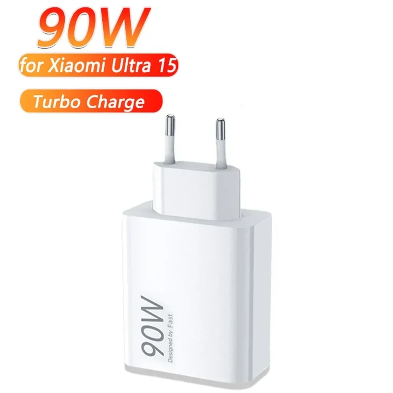 90W Fast Charger For Universal USB Charging Power Adapter USB To Type C Quick Charging Cable Accessories Wall USB Charger