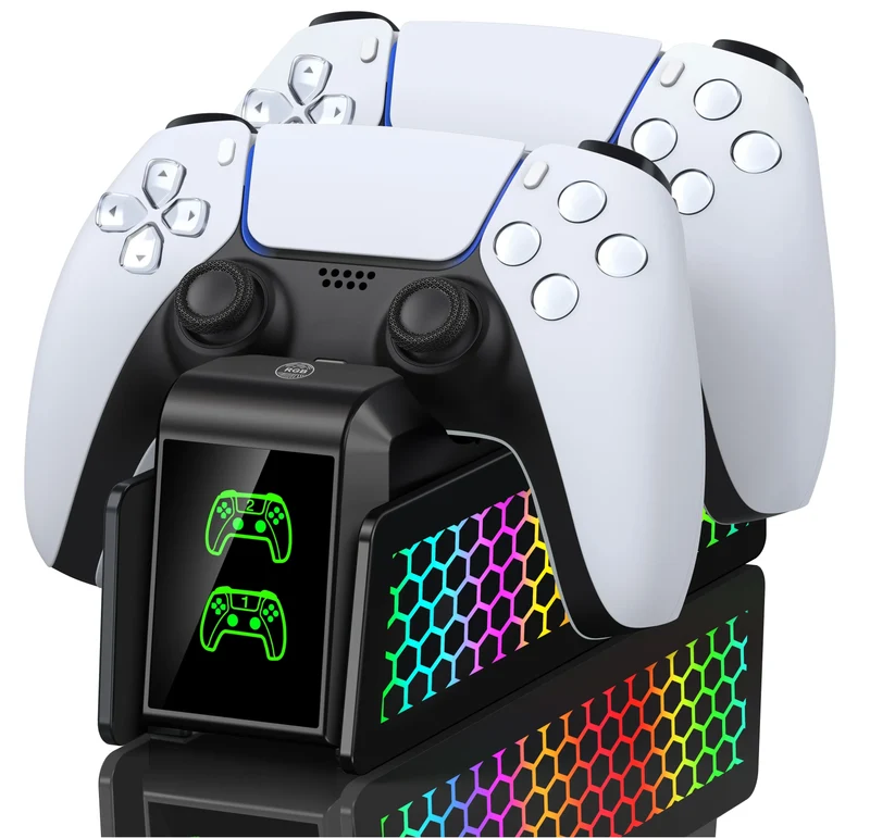 Controller Charging Station For PlayStation 5 Dual Fast Charger LED Indicator Charging Stand Docking Station ps5 accessories