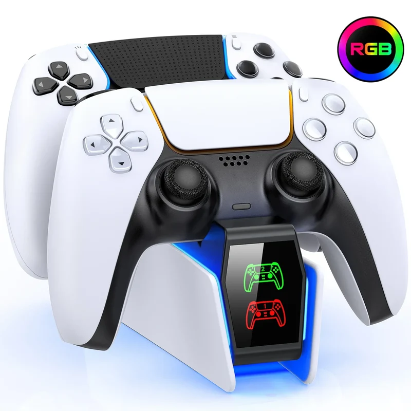 Controller Charging Station For PlayStation 5 Dual Fast Charger LED Indicator Charging Stand Docking Station ps5 accessories