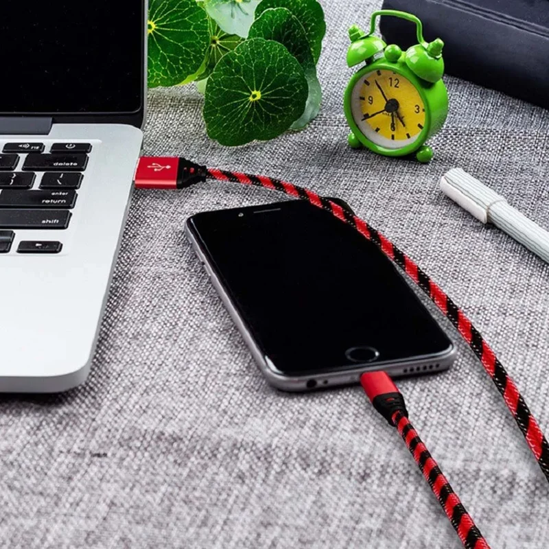 Nylon Braided Wire Charger Cable Micro USB Cable Date Sync 2A Fast Charging For Samsung A3/A5/A7A Huawei Android Mobile Phone