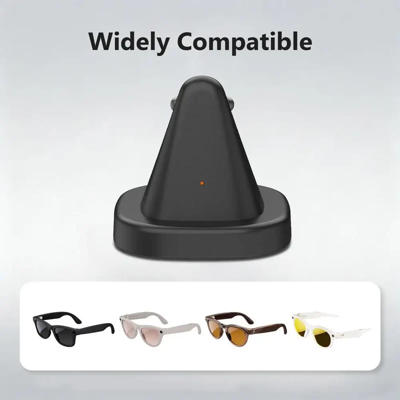 Smart AI Glasses Base Charging Dock For Ray Ban Meta Fast Charging Mini Non-slip Portable Charging Dock Smart Accessories