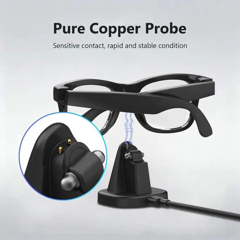 Smart AI Glasses Base Charging Dock For Ray Ban Meta Fast Charging Mini Non-slip Portable Charging Dock Smart Accessories