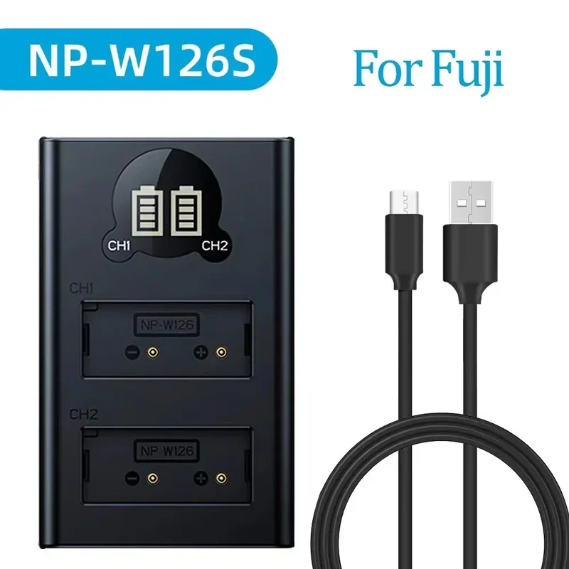 Dual Camera Battery Charger for Sony NP-FW50 FZ100 BX1 Canon LP-E6 E8 E17 NB-13L fuji NP-W235 W126 Nikon EN-El15 EL25 Panasonic