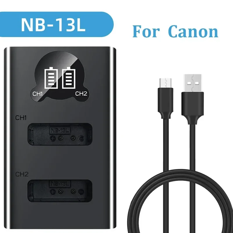 Dual Camera Battery Charger for Sony NP-FW50 FZ100 BX1 Canon LP-E6 E8 E17 NB-13L fuji NP-W235 W126 Nikon EN-El15 EL25 Panasonic