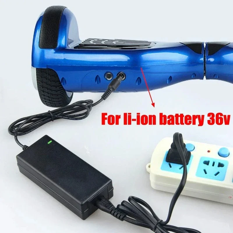 DC42V 2A Universal Lithium Battery Charger For 36V Hoverboard Self-Balancing Scooter 100-240V AC Power Adapter EU US