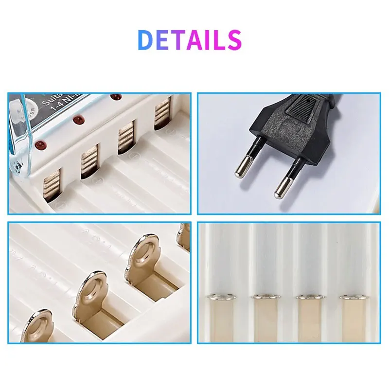 AA / AAA Battery Charger 2 4 Slots AC 110V 220V For NI-MH /NI-CD AA AAA Charging 1.2V Rechargeable Battery Charger
