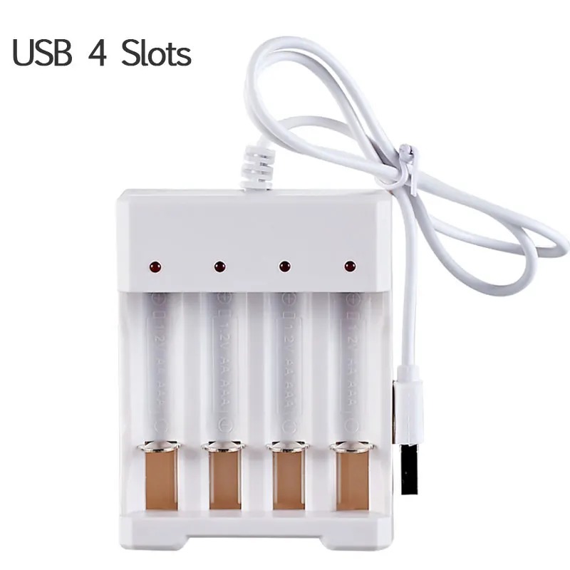 AA / AAA Battery Charger 2 4 Slots AC 110V 220V For NI-MH /NI-CD AA AAA Charging 1.2V Rechargeable Battery Charger