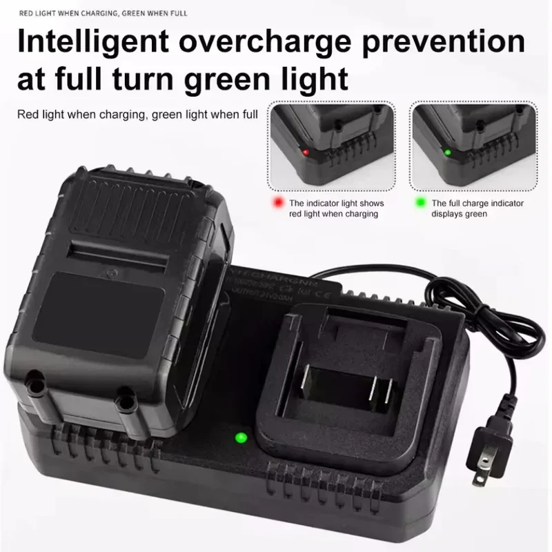 Lithium Battery Dual Charger 2 Ways Power Tool Battery Charger EU/US Plug For Makita 18V 21V Battery BL1415/1815/1830/1850