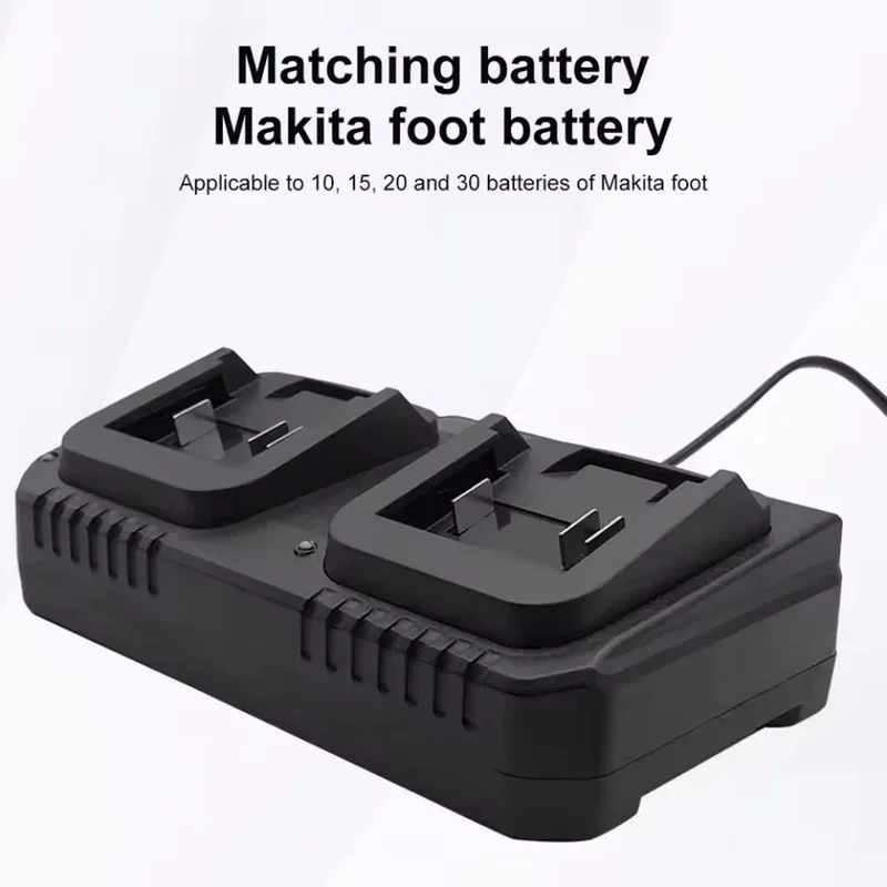 Lithium Battery Dual Charger 2 Ways Power Tool Battery Charger EU/US Plug For Makita 18V 21V Battery BL1415/1815/1830/1850